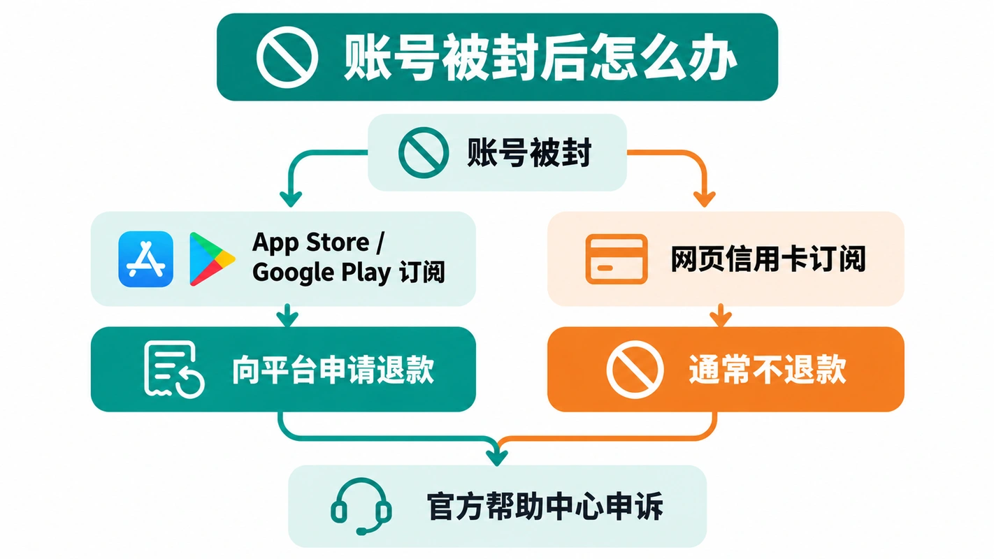 Claude 账号被封后的申诉与退款路径
